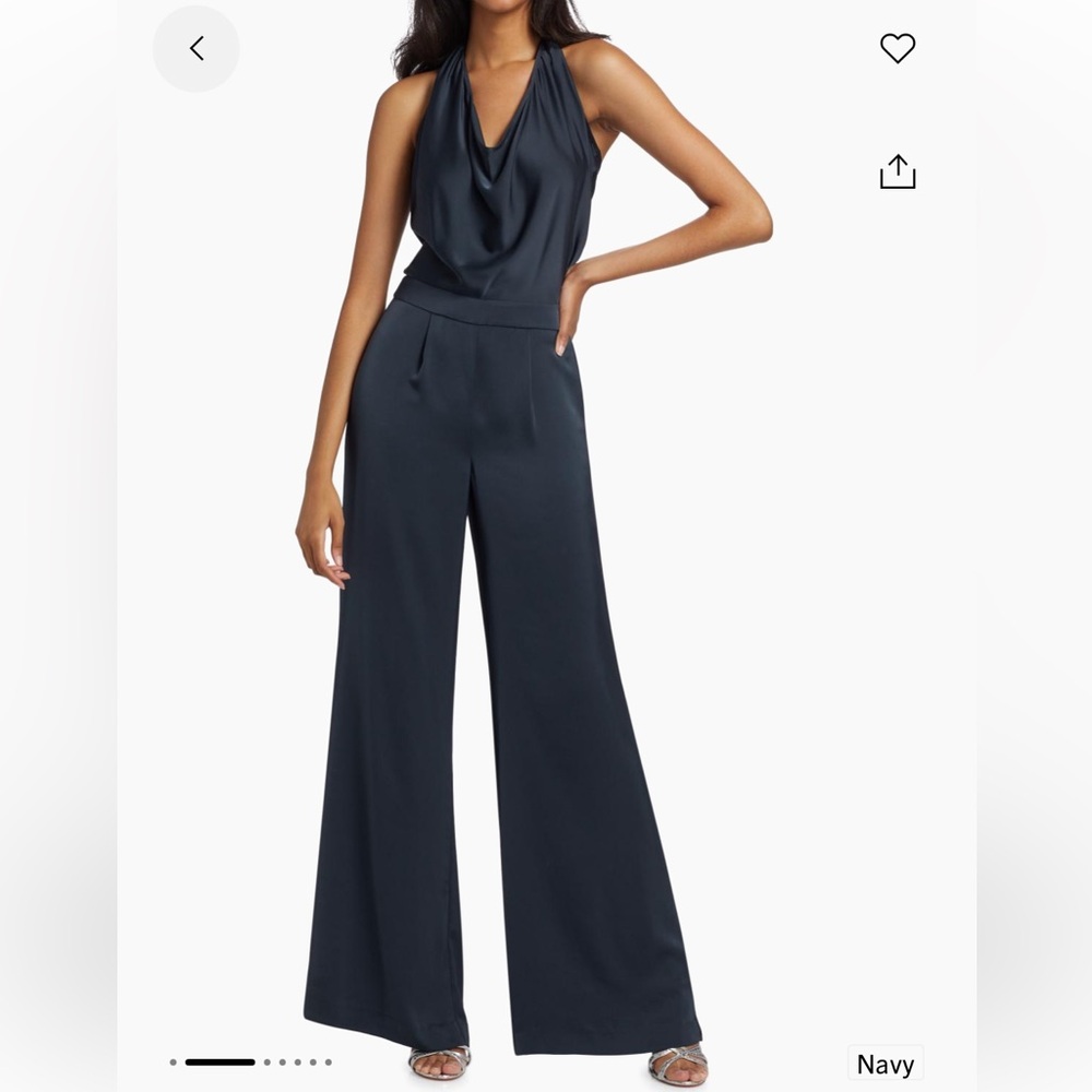Ramy Brook Harriet Halter Midnight Blue Jumpsuit